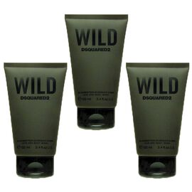 3x Dsquared Wild Hair and Body Wash 100 ml = 300 ml